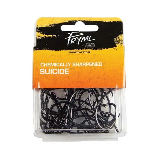 Pryml Predator Black Suicide Bulk Pack Hooks 1 Pryml Predator Black Suicide Bulk Pack Hooks