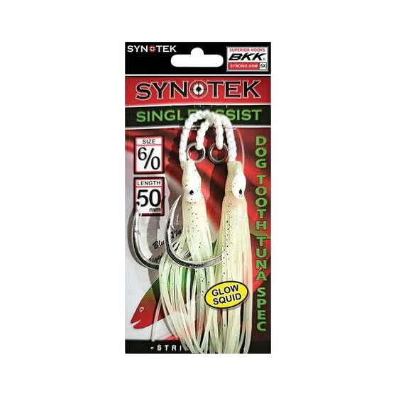 Synotek Single Assist Hooks 6/0 5.0cm Full Glow 1 Synotek Single Assist Hooks 6/0 5.0cm Full Glow